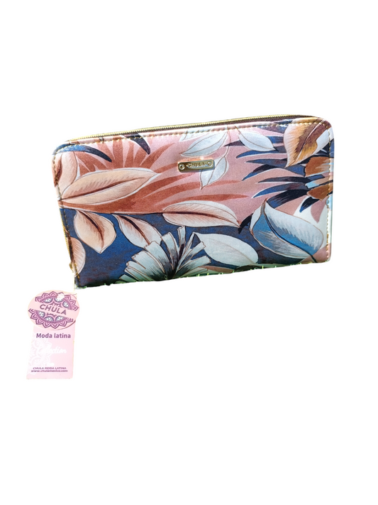 Cream Leaves - Maxi Wallet