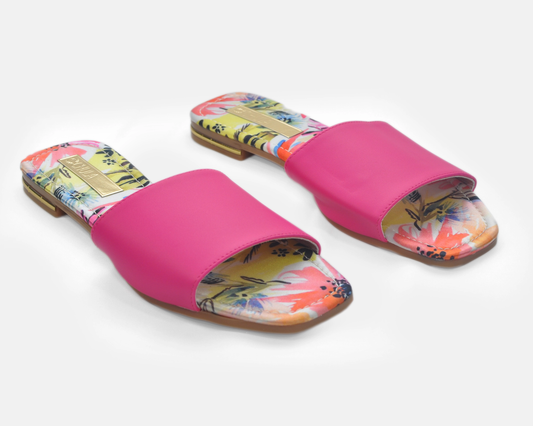 Sandales à plateforme en tissu osseux