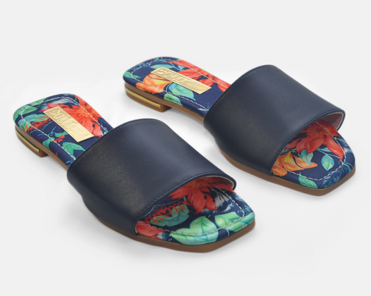 Sandales à plateforme en tissu osseux
