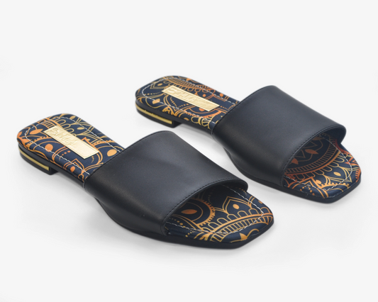 Sandales à plateforme en tissu osseux